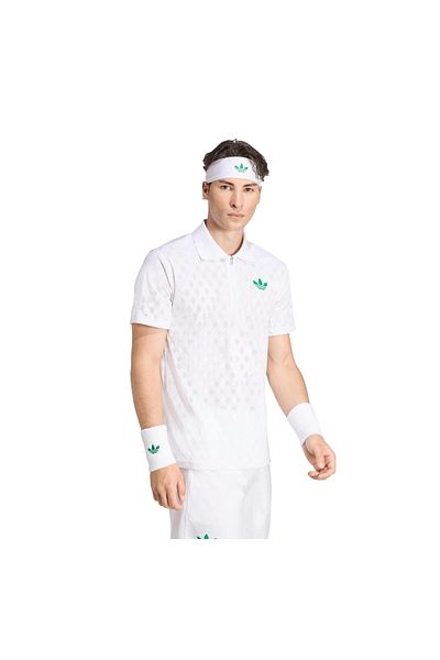 adidas JL9675-E adidas Polo Pro ανδρικό μπλουζάκι λευκό