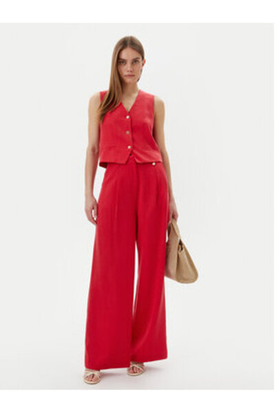 Lola Casademunt Pantaloni Palazzo roșii pentru femei MAITE BY LOLA-LS2514010 ...