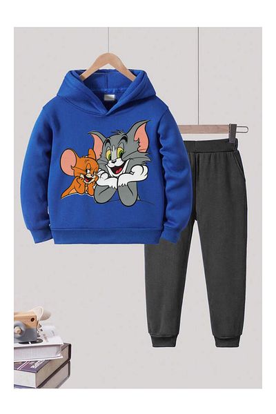 CALP TEKS SET DE PANTALONI DE ANTRENAMENT PENTRU COPII TOMM JERRY IMPRIMAT BUMBAC GROAT