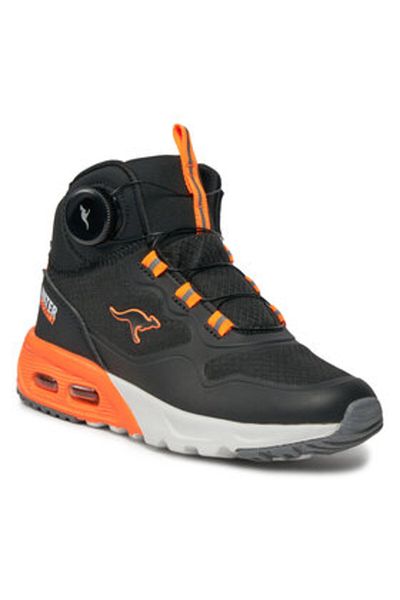Kangaroos Boy Ankle boots black KANGAROOS-18903 5075 KX-RAPTOR HI FX JET BLACK/NEON ORANGE