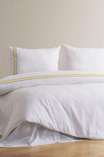 Çeyiz Diyarı Liana Embroidered 100% Cotton Double Duvet Cover Set