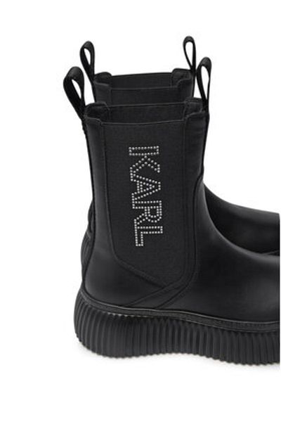 Karl Lagerfeld Women's Chelsea boots black KARL LAGERFELD-KL42343 000 BLACK LTHR