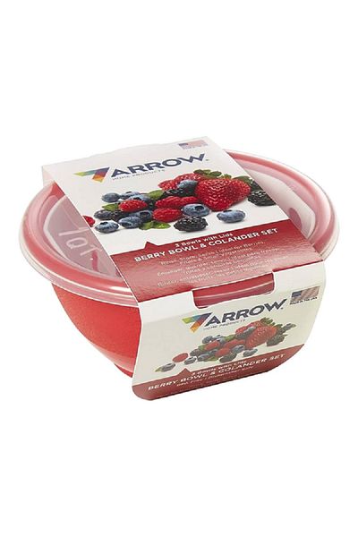 ARROW Dishwasher Safe Berry Bowl and Colander Set