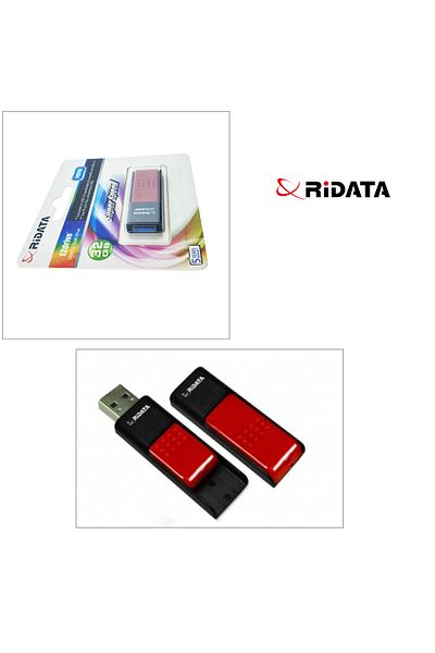 ridata USB 3.0 Flash Drive RiDATA 32GB, EZdrive HD5, retractable connector, red
