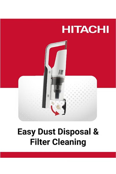 Hitachi Powerful Household Cordless Vacuum with versatile and low-noise 40Mins Runtime