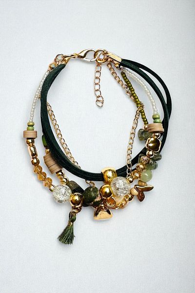 PETEK AKSESUAR ETHNIC BOHEM MULTI BRACELET NATURAL STAR