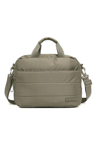 SMART BAGS حقيبة كمبيوتر محمول وحقيبة كمبيوتر محمول للجنسين من القماش الناعم 8724 - بني فاتح