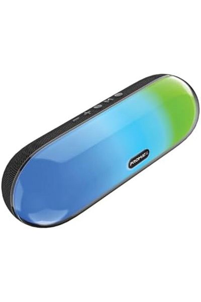 Promate Promate Bluetooth Speaker, Premium 10W True Wireless Portable HD Speaker with RGB Lights, Bluetooth