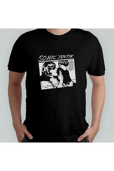 Pixxa Sonic Youth Unisex 100% Cotton Crew Neck T-Shirt Model 2