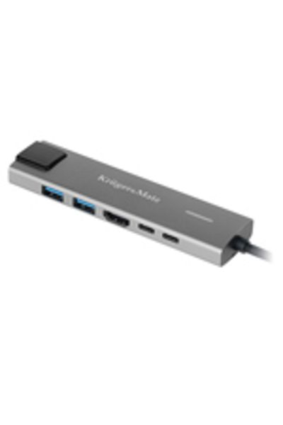 KRUGER ADAPTOR HUB USB TIP C HDMI/2X USB3.0/2X USB TIP C/RJ45