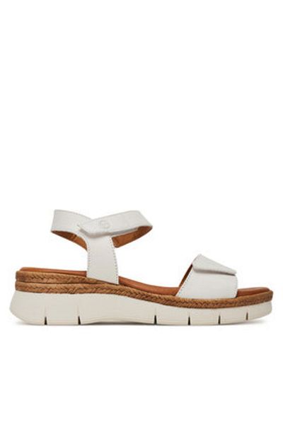 Tamaris Women's Espadrilles white TAMARIS-1-28220-44 117 WHITE LEATHER