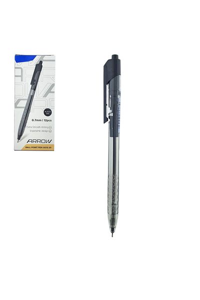 OEM Set of 12 mechanical pens, writing thickness 0.7mm, black ink, Arrow model 38891, ergonomic design,