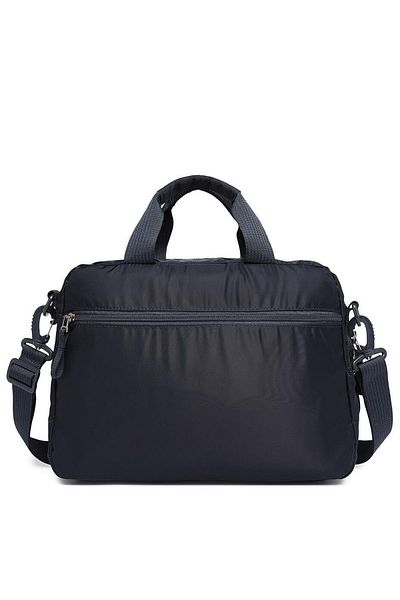 SMART BAGS حقيبة كمبيوتر محمول وحقيبة كمبيوتر محمول للجنسين من القماش الناعم 8724 - أزرق داكن