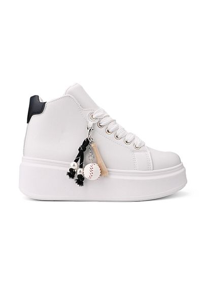 Tmall Pantofi Sport De Dama,Cu Platforma,cu acesoriu detasabil ,D1443,Alb