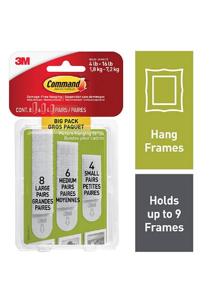 COMMAND Assorted Damage-Free Picture Hanging Strips White