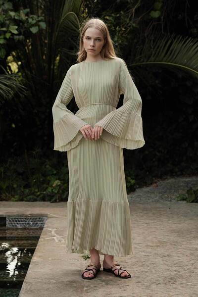 Hooopstore Άνετο φόρεμα φασκόμηλο με λεπτομέρεια