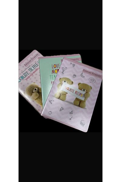 Mynote Forever Friends A4 60 Sheets Checkered Notebook Set of 3 Notebooks