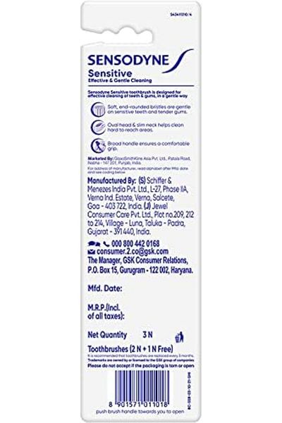 Sensodyne Sensitive Toothbrush (2+1 Pack)