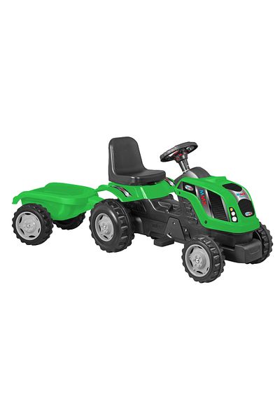 Micromax Tractor cu pedale si remorca Micromax MMX, Verde