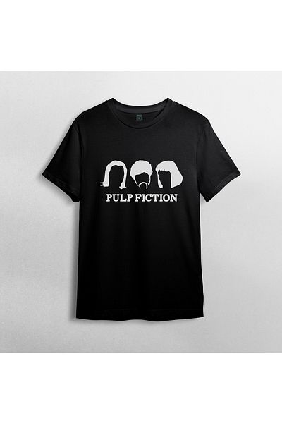 Pixxa Pulp Fiction - Tarantino Unisex 100% Cotton Crew Neck T-Shirt Model 2