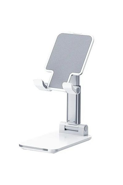 Aptel Foldable phone holder, plastic, white, 16 cm