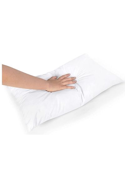 AWF AL WADI FURNITURE Sleep EZ Compressed Set of 10 Microfiber Pillow for Home, Hotel, Guest, Standard, White,48W x 70L cm