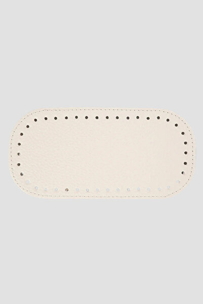 BD fold yarn Çanta Tabanı 20x10 cm Oval Krem