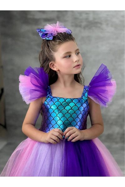Terry Girl's Mermaid Model Evening Dress