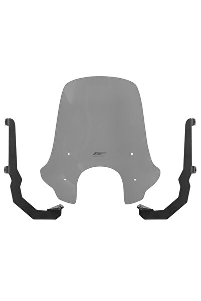 GP KOMPOZİT GP Kompozit SYM Fiddle 4 2022-2024 Uyumlu Gidon Bağlantılı Ön Cam Füme 56 cm