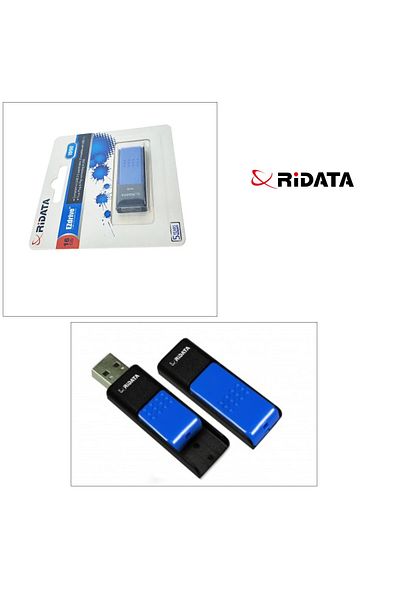 ridata Unitate flash USB 2.0 RiDATA 16 GB, EZdrive ID50, conector retractabil, albastru