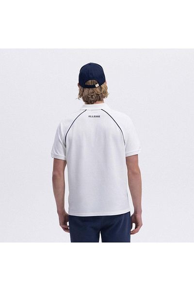 Ellesse Em407-Of Polo Neck Men's T-Shirt - Off White