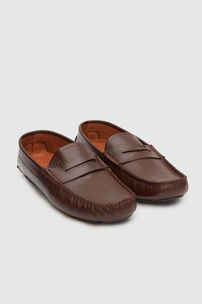 Twn Καφέ Δερμάτινα Παπούτσια Loafer