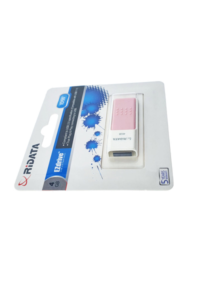 ridata Unitate flash USB 2.0 RiDATA 4GB, EZdrive ID50, conector retractabil, roz