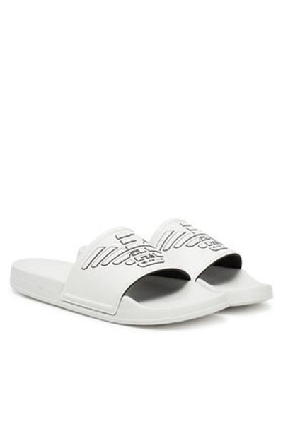 Emporio Armani Women's, Men's, Unisex Flip-flops white EMPORIO ARMANI-XVPS11 XR273 T680 WHITE+BLACK