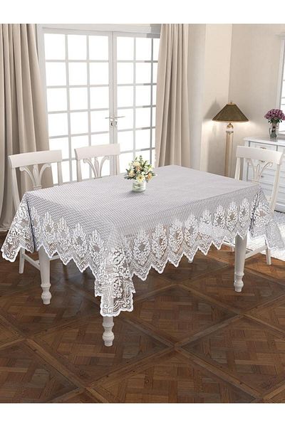 Karna Home Tablecloth Lace Marion Quadrilateral