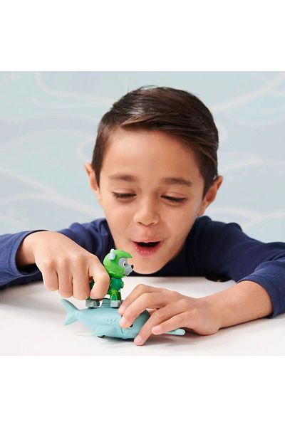 Spin Masters Paw Patrol Aqua Pups Rocky Sword Friend Figurine