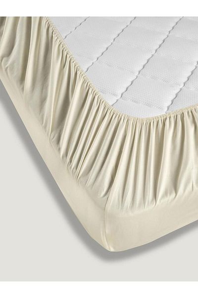 Karna Home Bed Sheet Cotton Satin Solid
