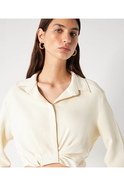 İpekyol Basic Shirt Collar Blouse