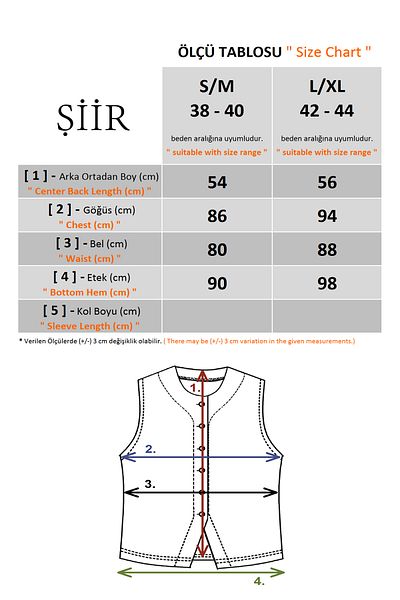 Şiir Star Buttoned and Textured Ball Blouse & Vest - Ecru