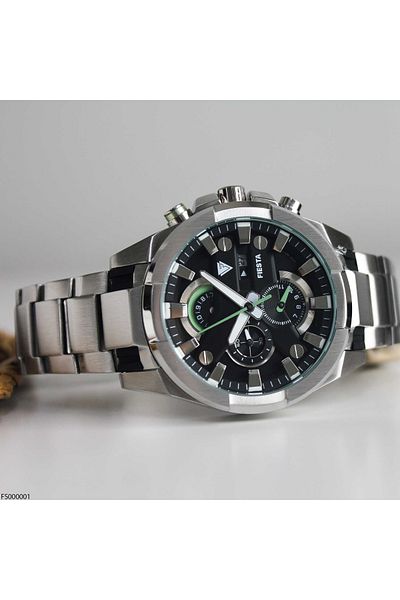 Fiesta Fs000001 Men's Wrist Watch with Steel Band