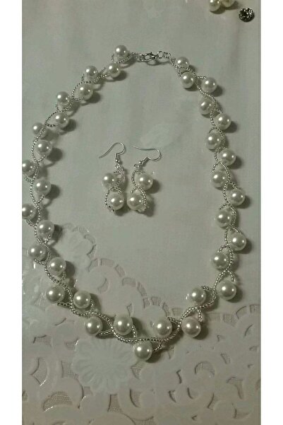 Shiklik MODA 2-Piece Pearl Beads Women's Jewelry Set to Complement Your Elegance