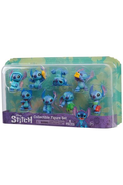 JustPlay Set of 8 Disney Stitch collectible figurines