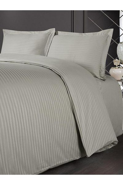Karna Home Duvet Cover Set Striped Cotton 200X220