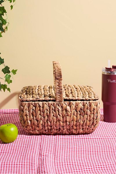 Perotti Кошница за пикник Cliento Wicker с капак 35x28 см