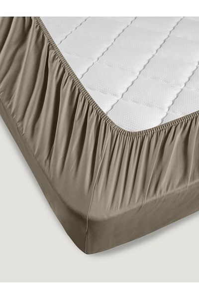 Karna Home Bed Sheet Cotton Satin Solid