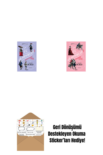 Alfa Yayınları Üç Silahşörler 5 - Demir Maskeli Adam + Üç Silahşörler 3 - Bra...