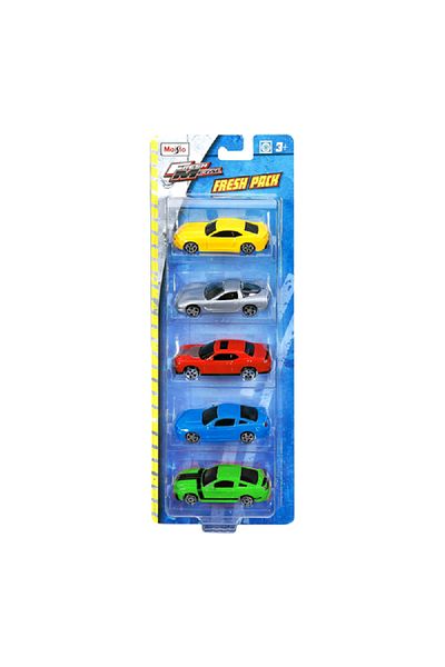 Maisto 5-Piece Fresh Metal 1.64 Scale Portable Model Car Set