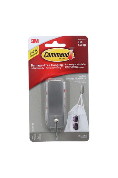 COMMAND All-Purpose and Utility Hook Silver Medium