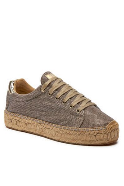 Replay Espadrile aurii pentru femei REPLAY-GWF22 .000.C0024S 045 PLATINĂ