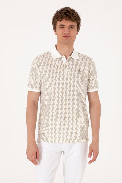 U.S. Polo Assn. Men's Regular Fit Light Khaki Polo Shirt 50311944-VR183